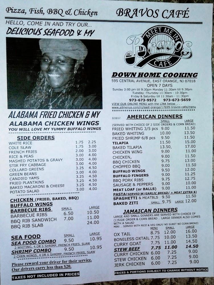Bravos Cafe Menu image 3